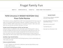 Tablet Screenshot of frugalfamilyfun.org